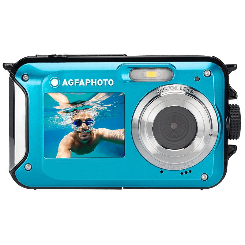 AgfaPhoto WP8000 Compact Camera - 24MP, Full HD, Blue