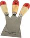 Brüder Mannesmann Bruder Mannesmann Plamuurmessen set 3-delig - 30 mm - 50 mm - 80 mm - staal - hout