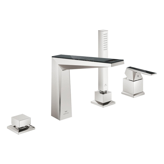 Grohe Grohe Allure brilliant private collection badrandcombinatie 4-gats v.noir supersteel 29527dc0