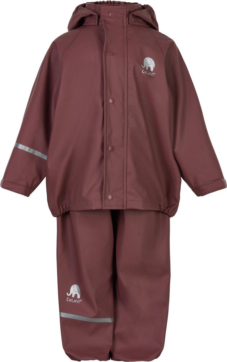 CELAVI - Regenpak voor kinderen - Rose Brown - Maat 110cm