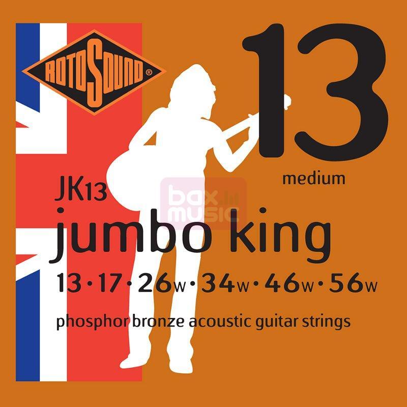 Rotosound JK13 Jumbo King akoestische gitaarsnaren 013-56w