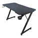 Subsonic - Gaming kantoor 120 x 60 cm, gamer kantoor met ergonomisch koolstofvezel blad volledig bedekt met XXL muismat, bekerhouder en gaming headset houder