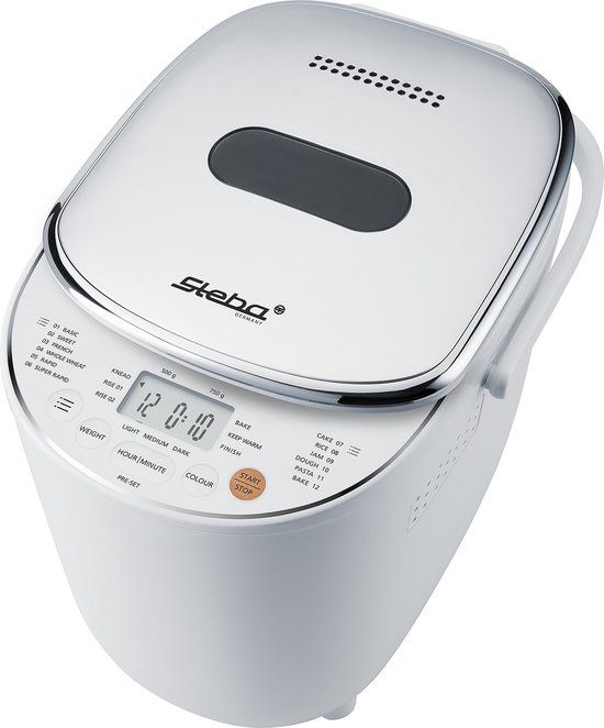 Steba BM3 Broodbakmachine - 500/750g - 12 Programma's - Timer - Wit