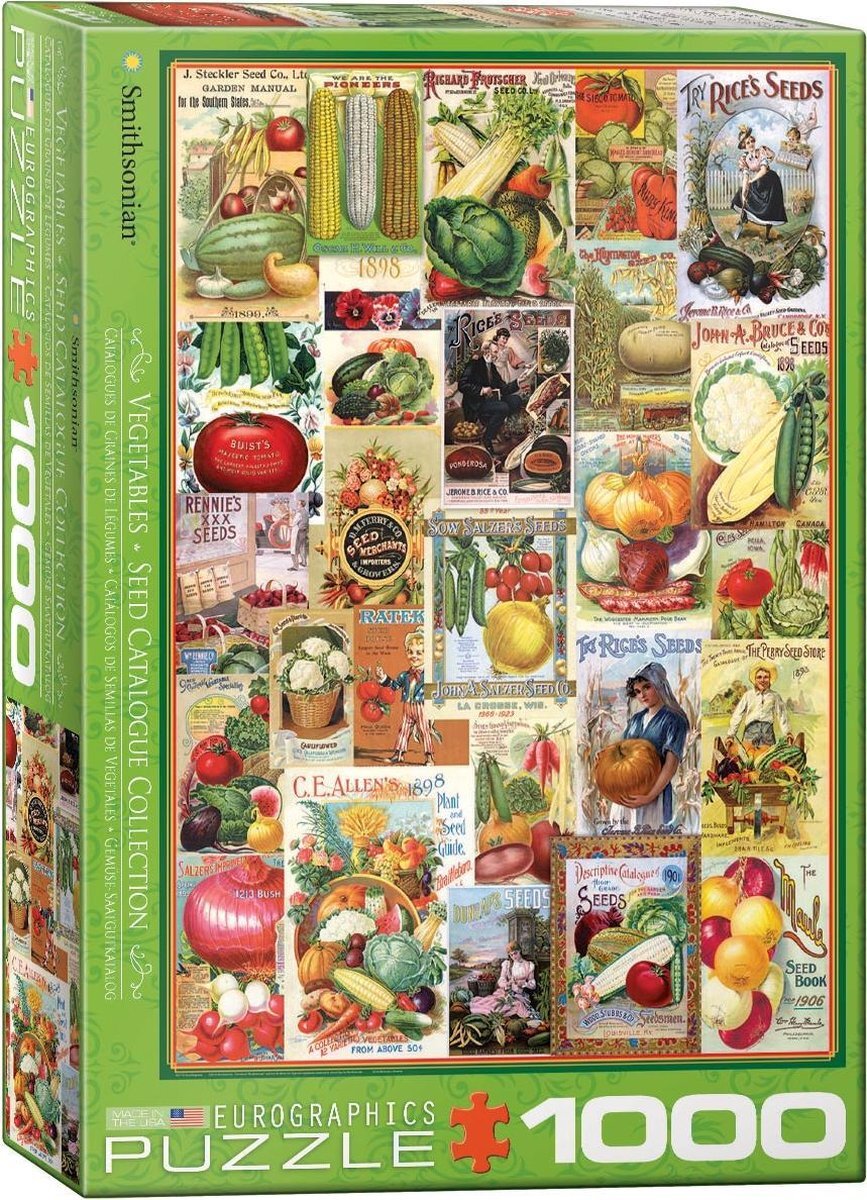 Eurographics Vegetable Seed Catalog Covers Puzzel (1000 stukjes)