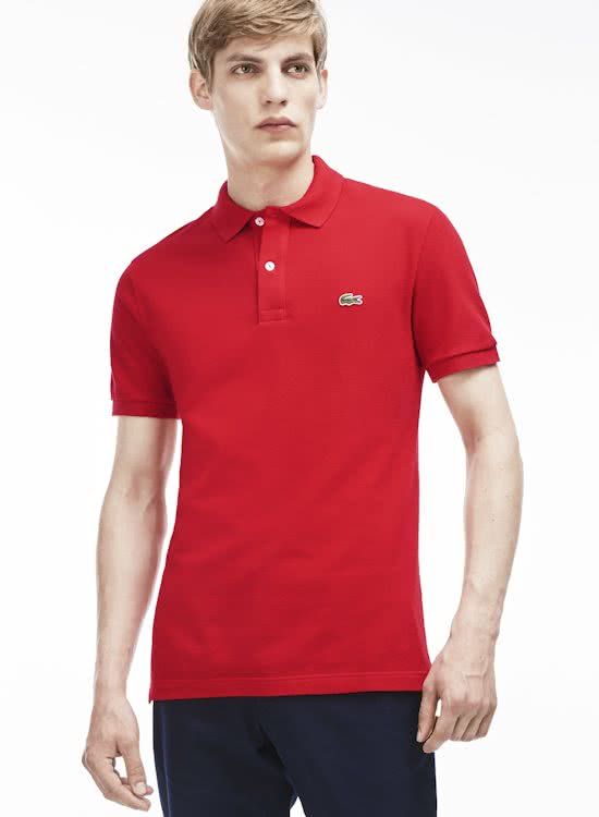 Lacoste slim fit polo Rood - 3614037530392