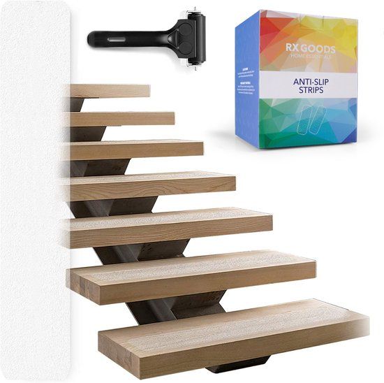 RX Goods Anti Slip Strips - 60 x 10 cm - 15 stuks - Transparant