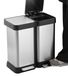 Inox poubelle 20+20 litres