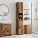 Maison Exclusive Armoire de salle de bain exclusive avec étagère ouverte, modèle UTRECHT, en bois vieilli