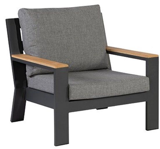 Exotan Fauteuil Buiten Valerie - Aluminium - Antraciet - 80x82x84