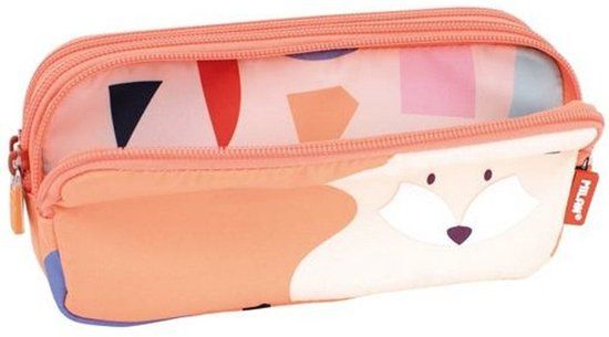 Milan Animals School Pencil Case Orange 20 x 11 x 6.5 cm