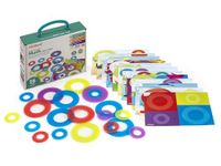 Miniland Translucent Math Color Rings, suitable for light tables (32160), for ages 2-5.