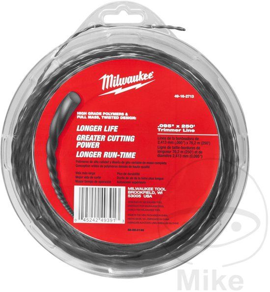 Milwaukee 49162713 Trimmerdraad - 2,4mm x 76m