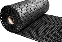 IVOL Tapis en caoutchouc 100 cm Large - Noir - Caoutchouc - Par mètre courant