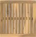 vidaXL Tafelblad Rechthoekig Massief Acacia Hout Wit 48,5 x 49 x 2 cm