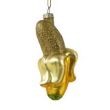 Werner Voss décoration de sapin - Banane 11cm en verre, couleur or 1 pièce