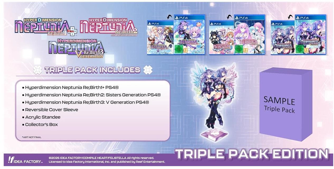 Hyperdimension Neptunia Hyperdimension Neptunia Re;Birth Series (1-3) Triple Pack (PS4)