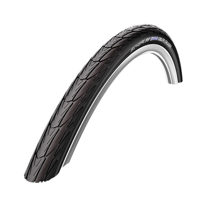 Schwalbe Delta Cruiser Fietsband Active 24 inch K-Guard draad zwart