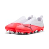 Puma Ultra 7 Match Ll Fg/ag Junioren Voetbalschoenen Rood,Wit EU 18 Kinderen