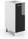 Vicco Fame-Line Armoire de pharmacie – 30 cm sans plan de travail Anthracite Brillant