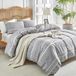 Goodivery ® Boehemisch Stijlvol Beddengoed Set 200 x 200 cm met Kussenslopen in Lichtgrijs