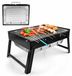 Charcoal grill Barbecue portable - Foldable - 34 x 27 x 20 cm - Stainless steel