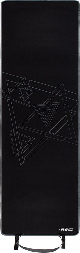 Avento Fitnessmat Neopreen - 180 x 60 x 0.6 cm - Zwart/Grijs