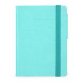 Legami - Notitieboek met wit blad My Notebook, Aquatic Awe, klein, FSC-gecertificeerd papier, 192 pagina's, softcover, elastische sluiting, 9,5 x 13,5 cm
