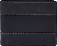 FOSSIL Everett Bifold Flip ID Kaarthoes Midnight Navy Leer