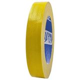 ACIT Supersterke weefseltape (ook zon, hitte en water) 25 m x 19 mm, versterkte canvas tape, Duct Tape, Amerikaanse afdekband: reparaties, bevestiging en verpakking met hoge afdichting (Geel)