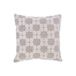 Light & Living sierkussen PUEBLO crèmekleurig+zand met veren (45x45 cm)