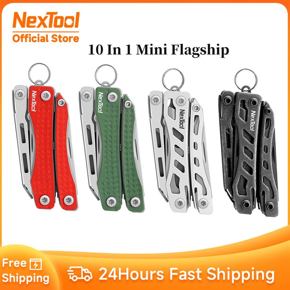 Nextool Mini Vlaggenschip 10 In 1 Multi-Functionele Opvouwbare Edc Handgereedschap Schroevendraaier