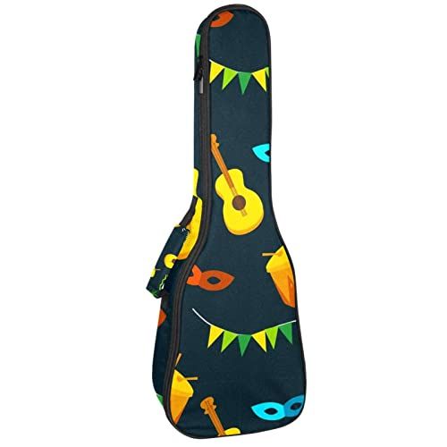 Mersov Tenor Ukulele Gigbag Waterdichte Ukelele Case Gewatteerde Rugzak, Geweldig voor Sopraan Concert (21/23/24") Ananas Gitaar