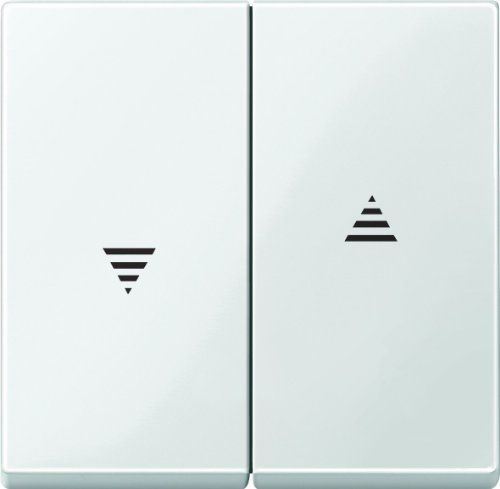 Merten Abdeckung Jalousie-Schalter System M, 1-M, M-Smart, M-Plan, M-Creativ Polar white glänzend 43