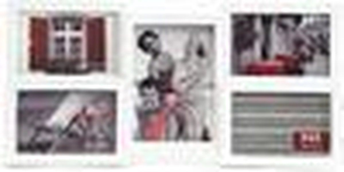 B and C Multiframe WHITE PICTURES 6 47 x 23 cm