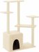 vidaXL Chat Arbre à griffer, 107,5 cm, couleur crème