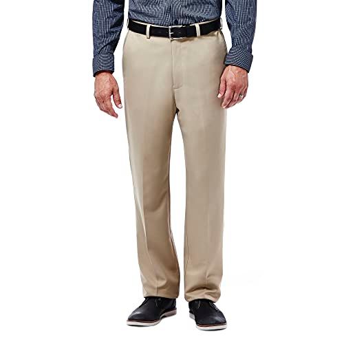 Haggar Cool 18 - Herenbroek - Klassieke pasvorm - Donkere Taupe - 40W / 30L
