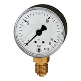 RIEGLER 101771-110.37 standaard manometer, plaatstaal, G 1/8 onder, 0-25,0 bar, Ø 40, 1 st.