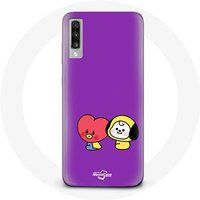 Maniacase Etui voor Samsung Galaxy A50 BTS Bangtan Sonyeondan BT21 Tata V Chimmy Jimin