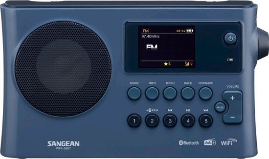 Sangean WFR-28BT - Internetradio - FM/AM radio - Bluetooth - Donker Blauw