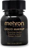 Mehron Vloeibare Schmink op Waterbasis - Zwart - 30 ml