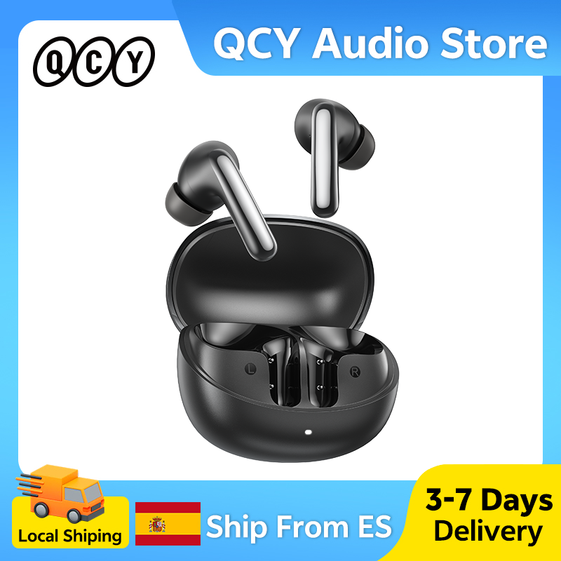 QCY MeloBuds N60 draadloze oordopjes 56dB ANC Dual Driver Hi-Res LDAC compatibele oordopjes Bluetooth 6.0 Multi-Point Connection