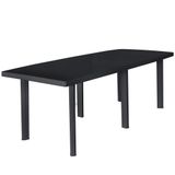 vidaXL Tuintafel Antraciet Kunststof 216x90x72 cm