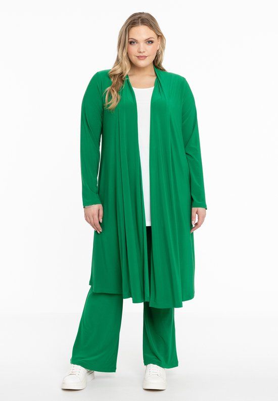 YOEK Dames Broek boot cut groen