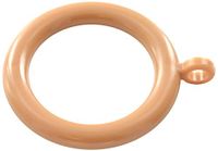 Bulk Hardware bh05950 kunststof gordijnstang ringen met vaste oog, binnendiameter 28 mm, buitendiameter 40 mm – lichtbruin, 25 stuks