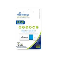 MediaRange Clé USB 64Go - USB 2.0 - Bleu/Blanc