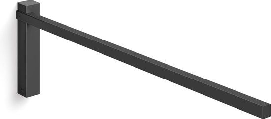 ZACK Carvo Handdoekhouder - Zwart RVS - 44 cm - 40511
