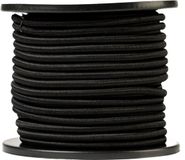 SNURO Elastisch rond touw (8mm, 50m, zwart)