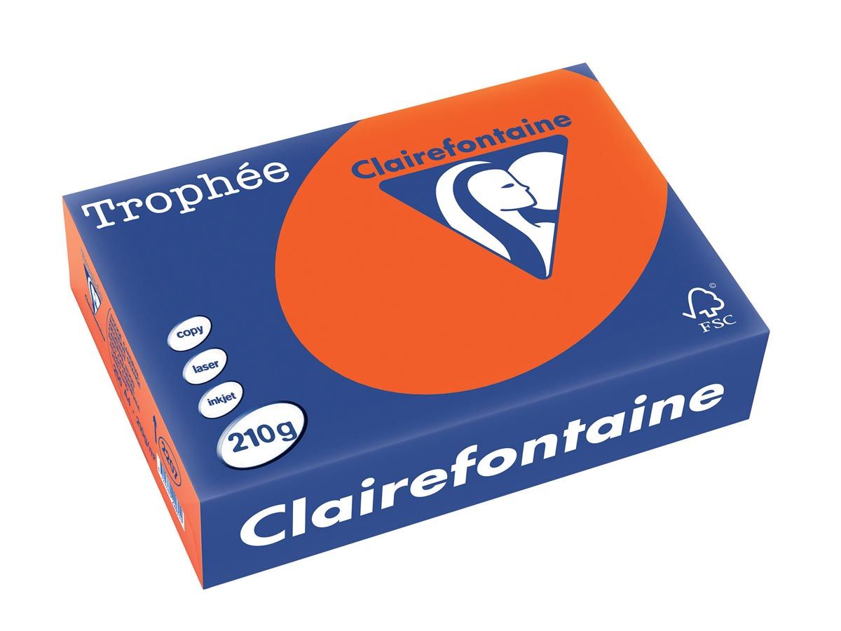 Clairefontaine Trophée Intens A4 kardinaalrood 210 g 250 vel
