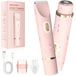 SURFOU Lady Shaver 2-in-1, Elektrische Bikinitrimmer en Gezichtshaarverwijderaar, Snoerloos, Nat & Droog, USB-C Oplaadbaar, Dubbele Kop, Voor Benen, Oksels en Gevoelige Zones, IPX7 Waterdicht