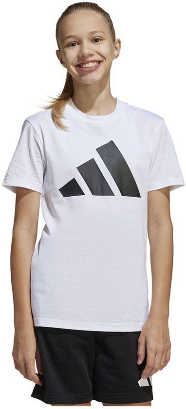 Adidas Essentials Tee Set Wit 15-16 Years Kinderen